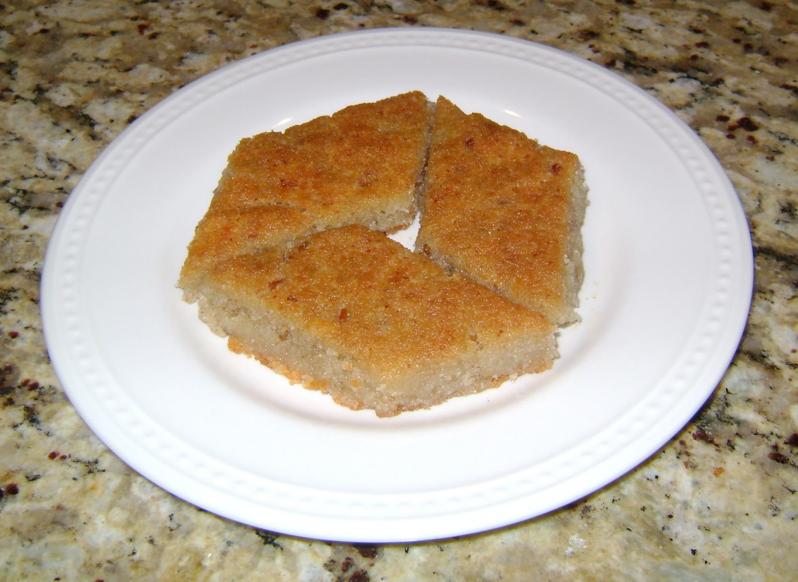 A Busy Mind in a Colorful Scarf Fenugreek cake (حلبة)