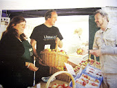 Lord Coke calls by the Drove Orchards stall