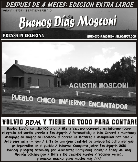 Buenos Días Mosconi