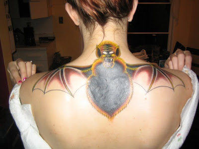Freaky Bat Tattoo