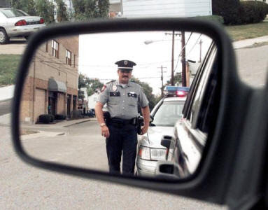 pulled over.