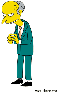 mr burns eyes