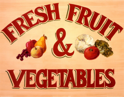 Vegetables and fruits