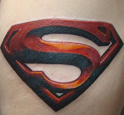 Label 3D tattoo nice tattoo superman tattoo tattoos for men