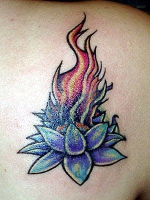 flame tattoo and lotus flower tattoos are most popular tattoo designs today