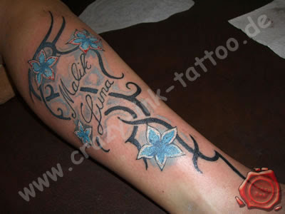 cute tribal tattoos for girls. girls with cute daisy tattoo