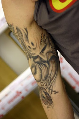 Ghotic Sleeve Tattoo Design For Man