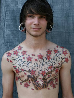  flower tattoo men 