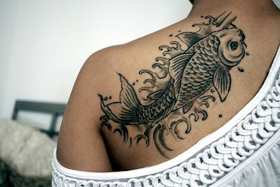 coy fish tattoo for girls
