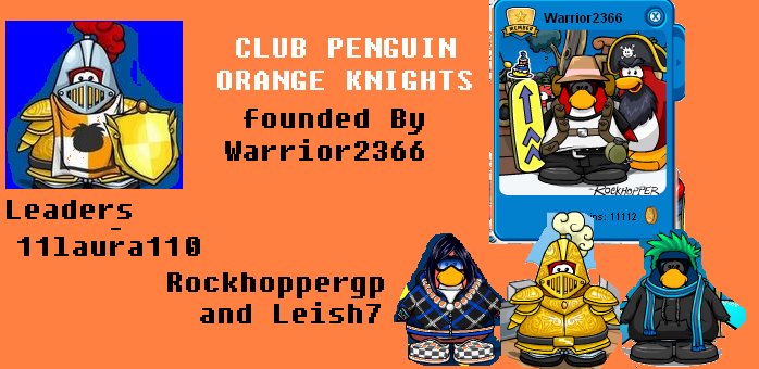 Club Penguin Orange Knights