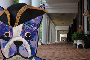 Bosty goes to Charlottesville by collage artist Megan Coyle