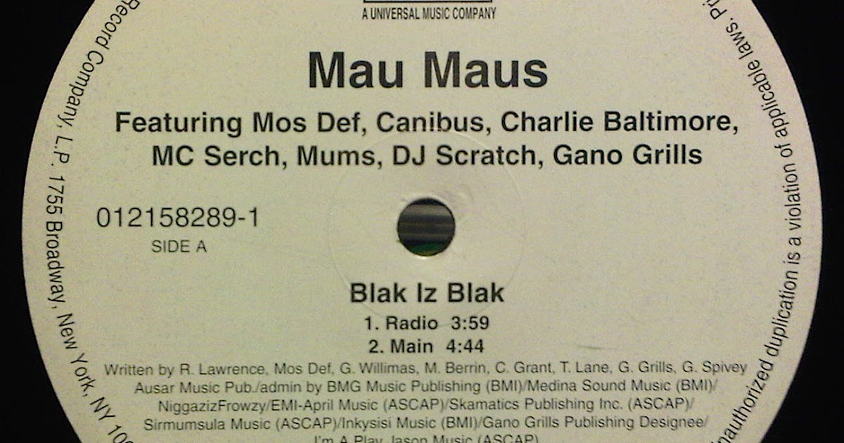 EAST OF GILLHAM MAU MAUS BLAK IZ BLAK