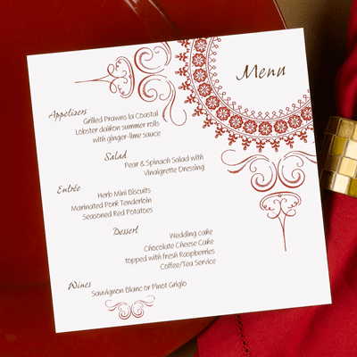 Wedding Menus Cheap Wedding Venues