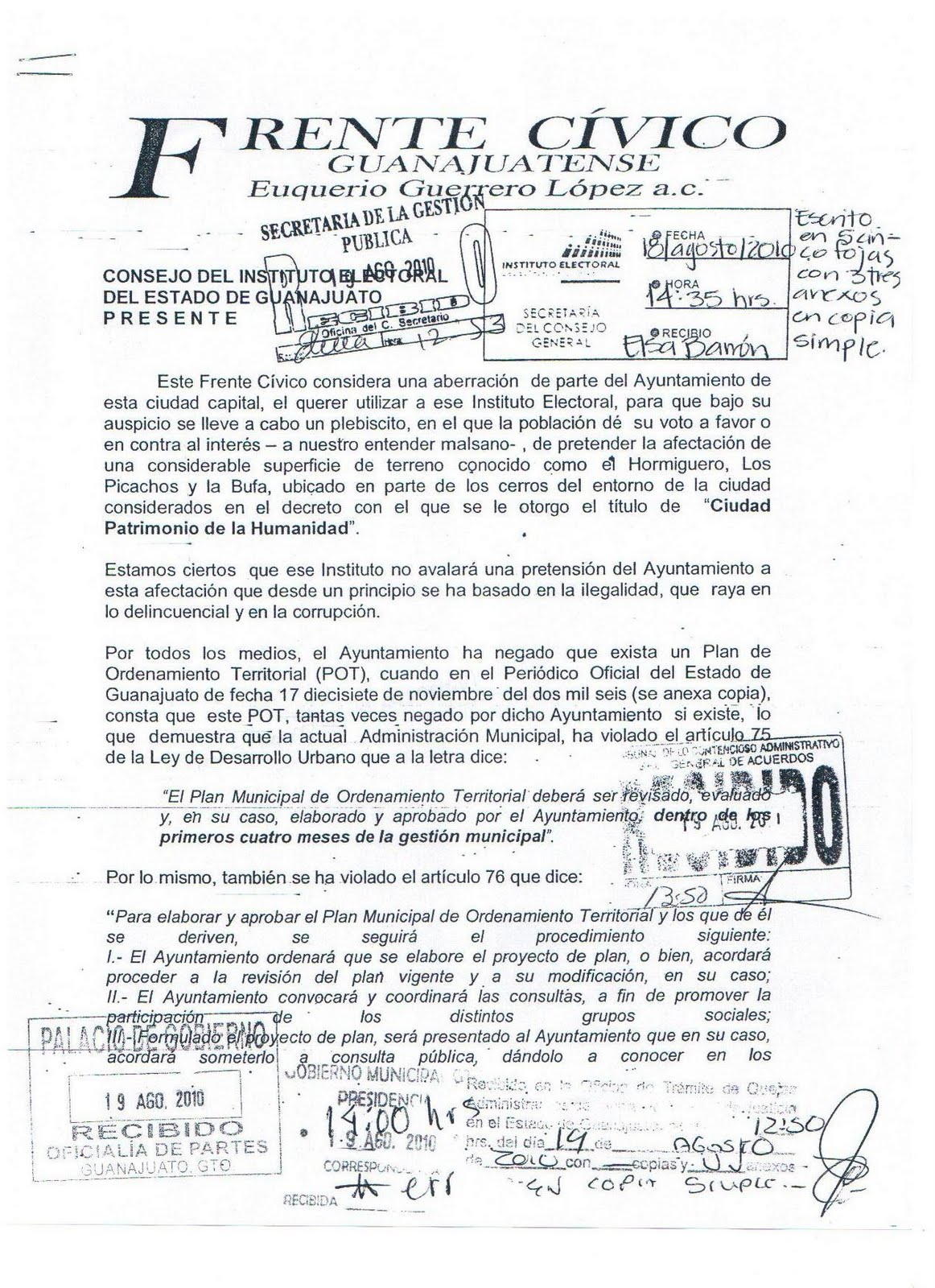 Plebiscito Guanajuato Bufa