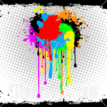 White Paint Splatter