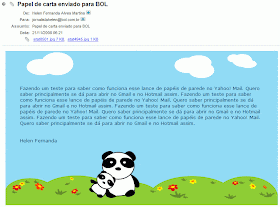 Papel de carta no BOL