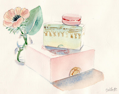 Peony with 2 Laduree Boxes - ParisBreakfasts