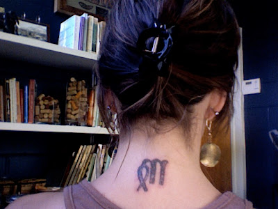 My goal is to completely erase my dreaded first tattoo- the Virgo symbol on 