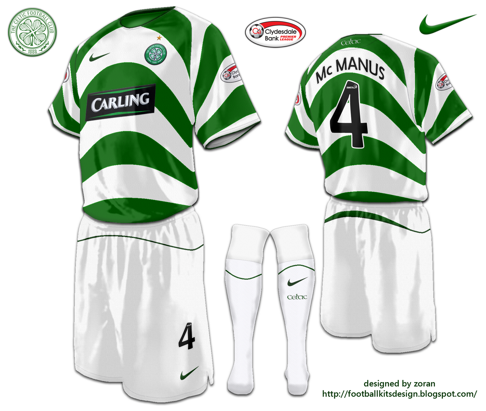 Pedidos de Kits Celtic+Glasgow+home