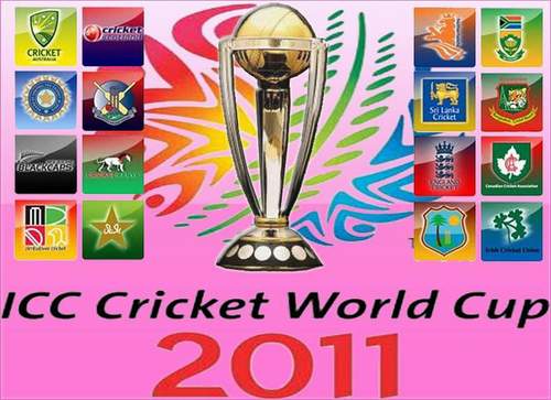 The ICC Cricket World Cup trophy.