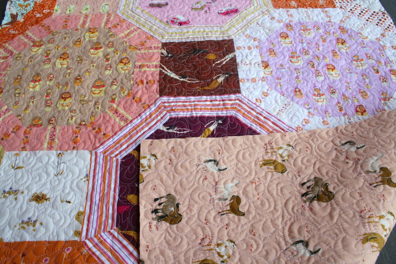 Gone Aussie Quilting Octagon Quilt Quilted!!