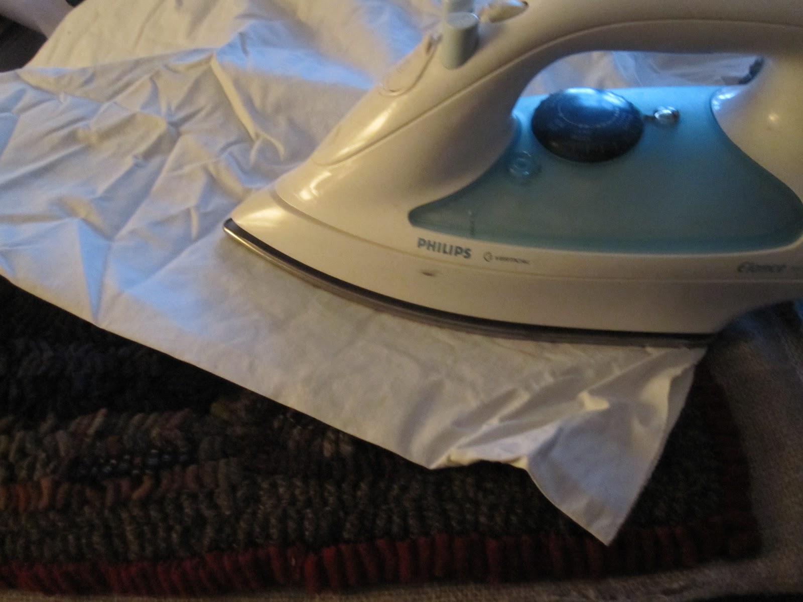 STEAM PRESSING to FINISH a HOOKED RUG