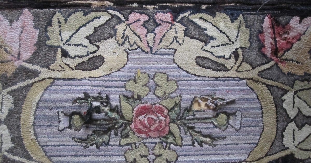 REPAIRING OLD HOOKED RUGS