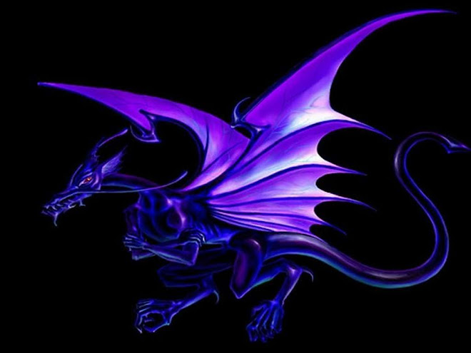 dragão asul-negro