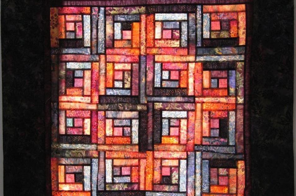 The Free Motion Quilting Project How to Quilt a Log Cabin Quilt Part 2