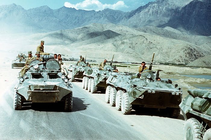 Soviet troops withdrawing from Afghanistan Soviet troops withdrawing from Afghanistan