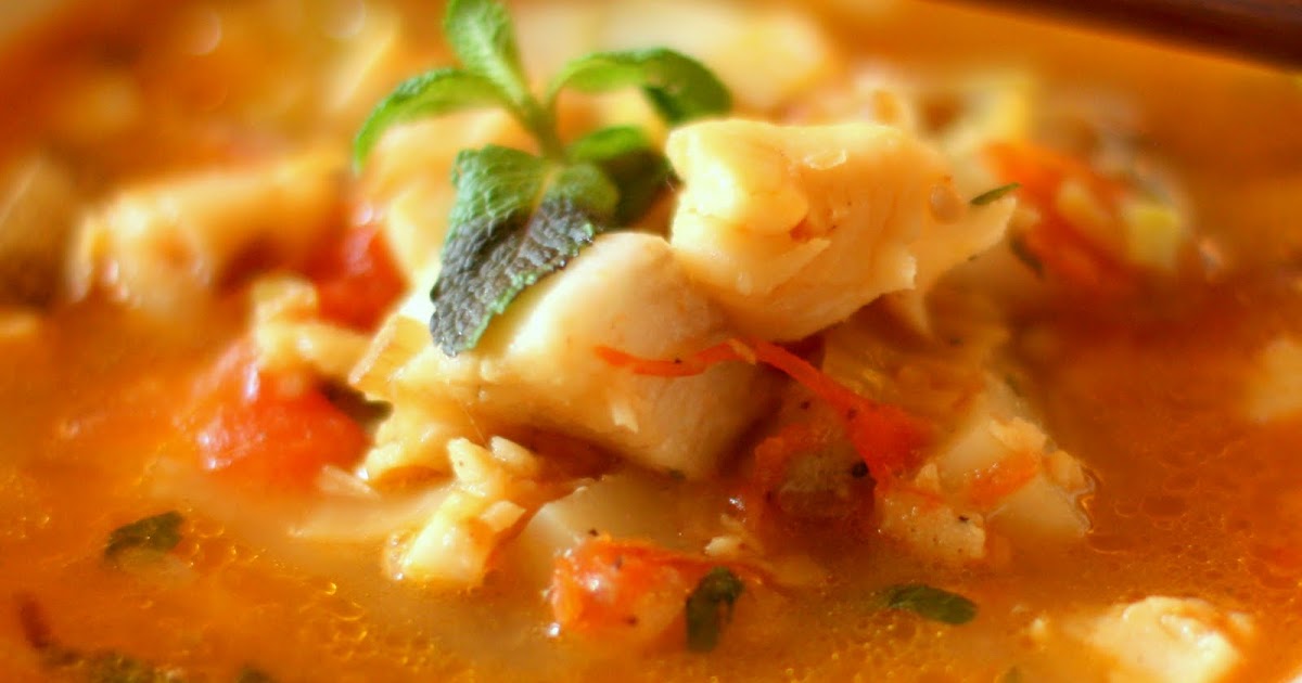 QlinArt Hearty Halibut and Scallops Soup