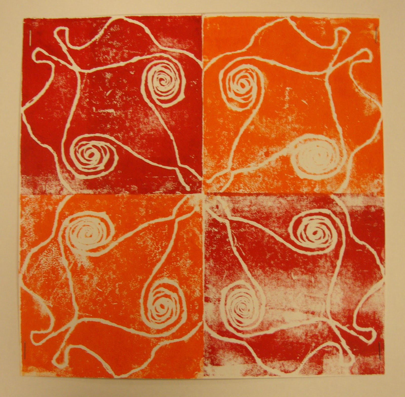 Art. Paper. Scissors. Glue! Radial Symmetry Prints