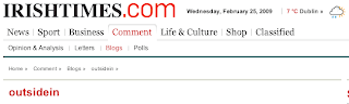 Irish Times blog - outsidein