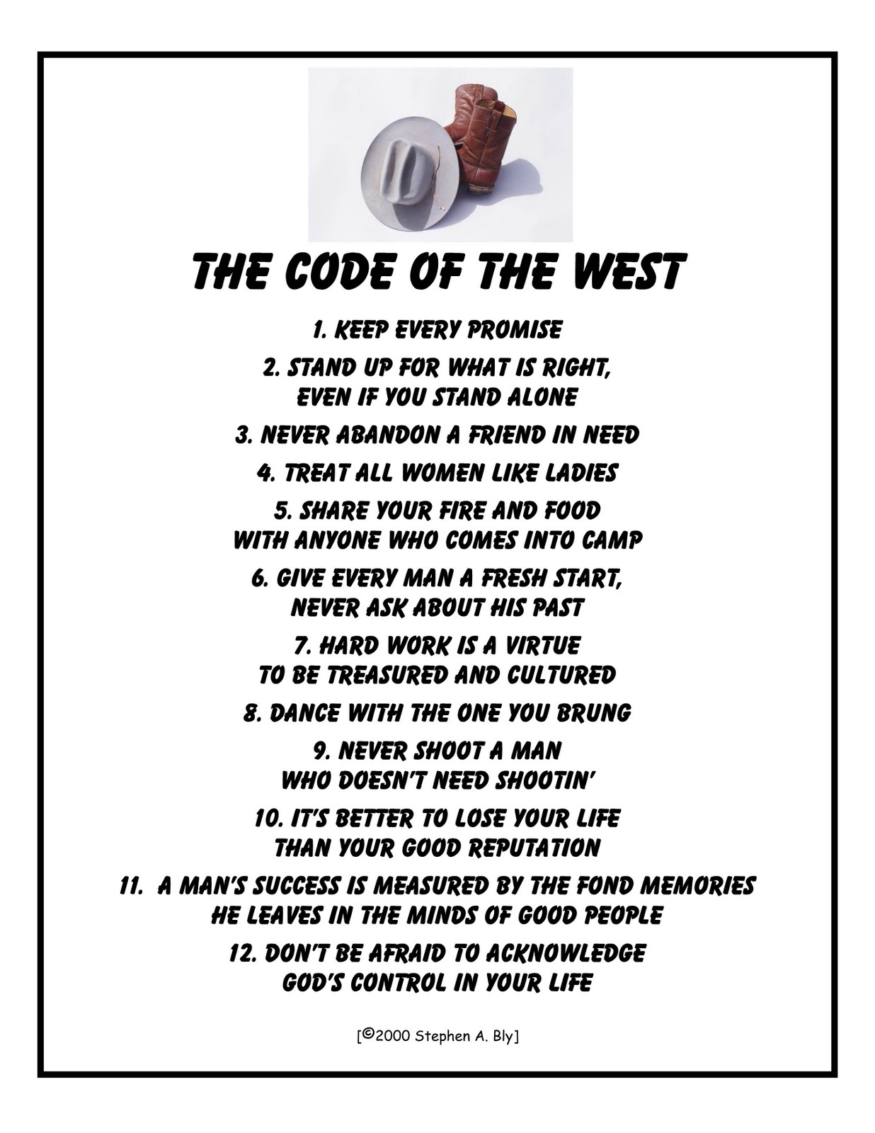 ON A WESTERN TRAIL July 2010