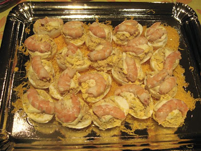 Huevos Rellenos Con Langostinos
