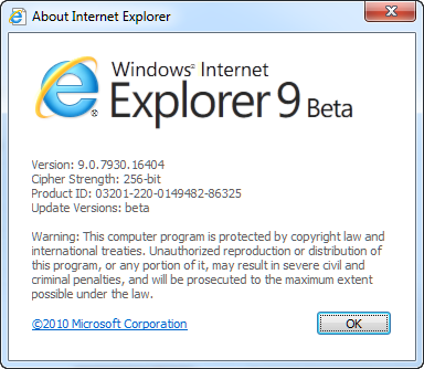 Download Internet Explorer 7.