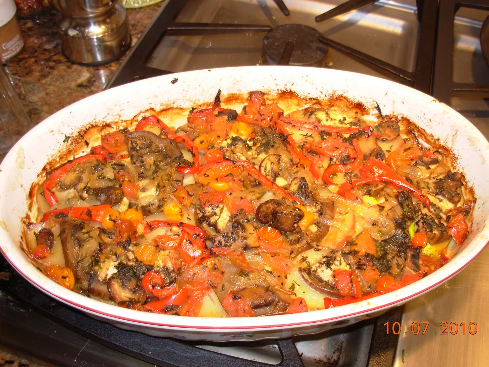 Food for thought Greek Baked Vegetables