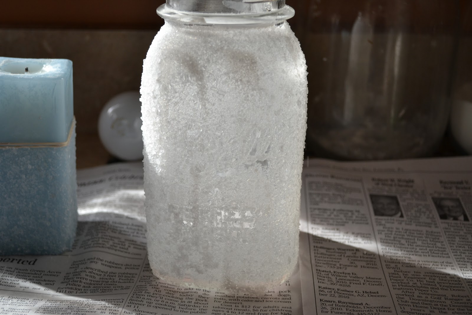 Thrifty Decorating Epsom Salt Jars