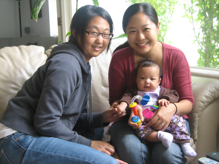 Aunt Yoomi, Mommy, and me