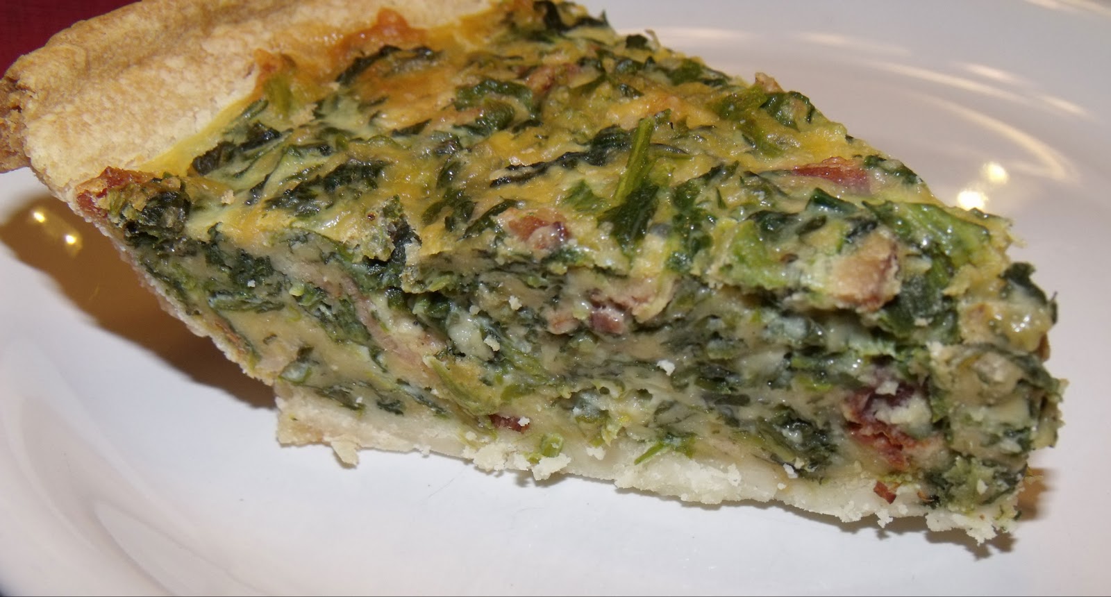 Down Home by Paula Spinach and Bacon Quiche