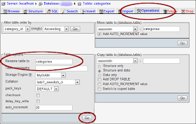 Renaming Table Using Mysql Rename Table Statement
