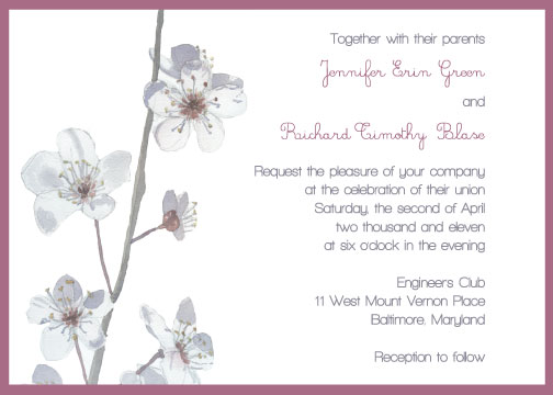 It was that enchantment that inspired me to design this wedding invitation