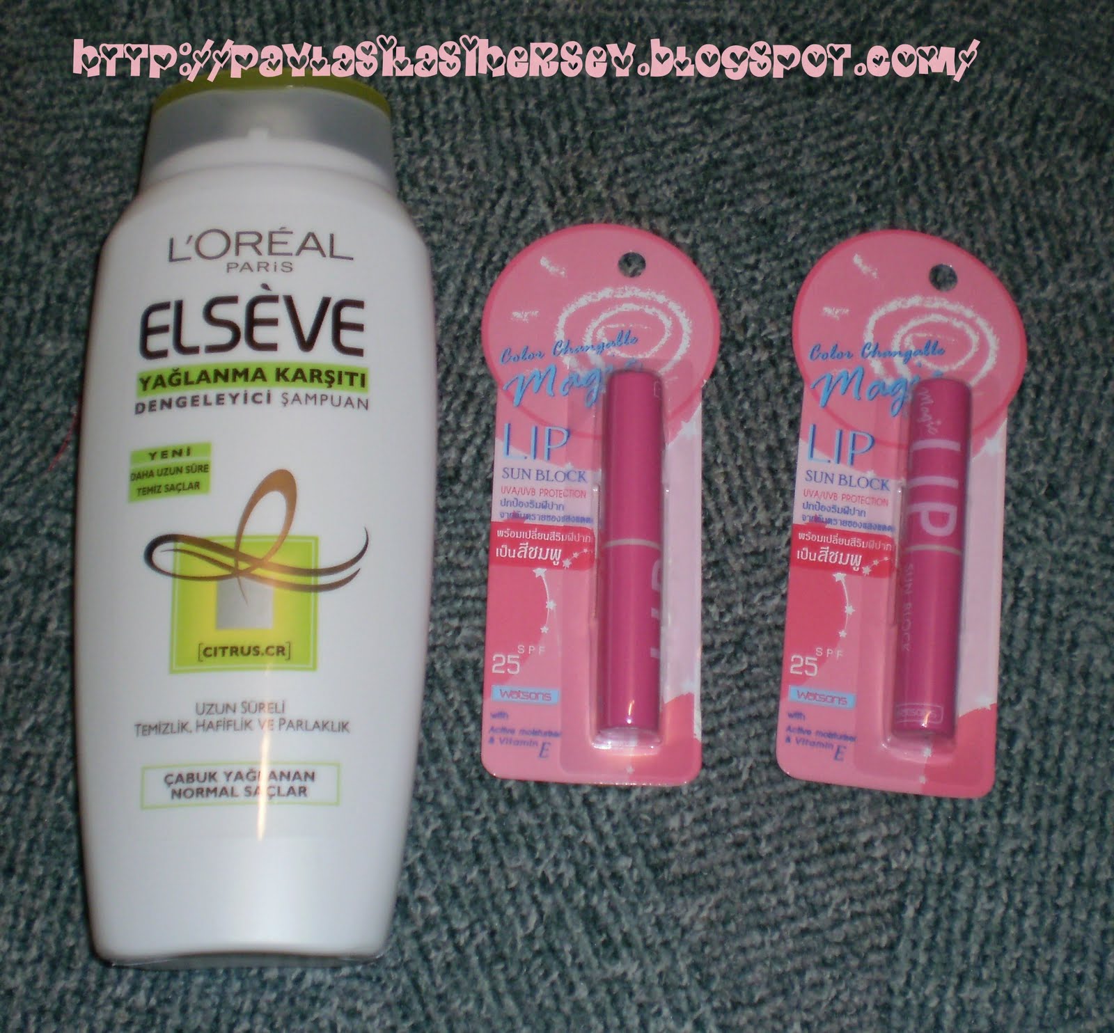 rosein WATSON'S MAGIC LİP BALM VE ELSEVE YEŞİL ŞAMPUAN