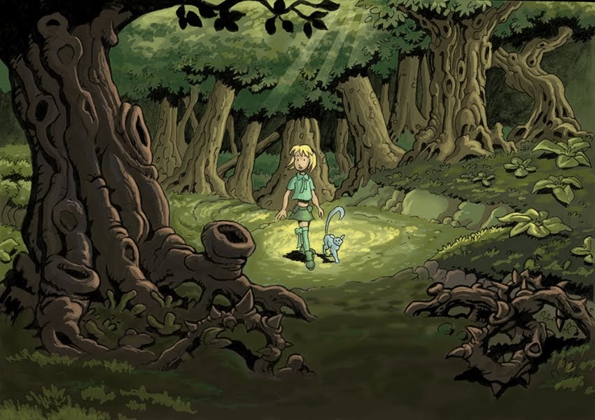 mineralmind Une jeune fille perdue dans la forêt