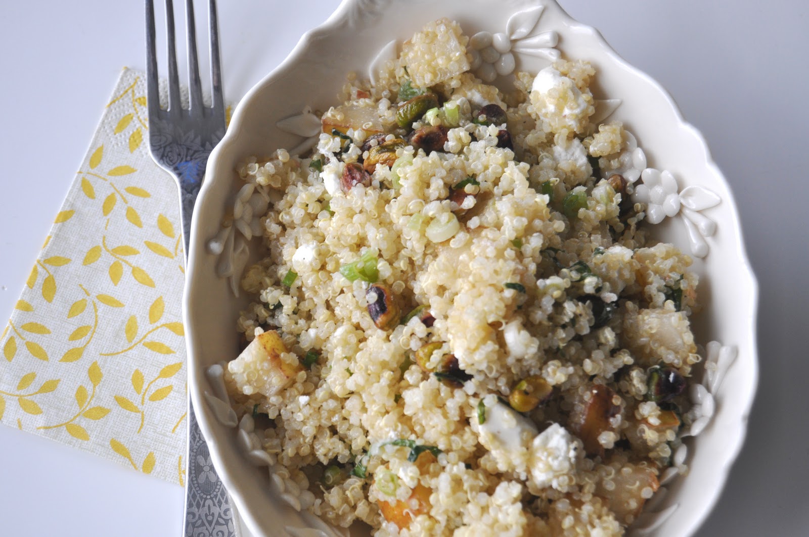 Impeccable Taste Quinoa Salad with Pear, Feta and Mint