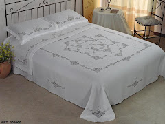 ART 03000  COORDINATO MATRIMONIALE   BCO E ECRU