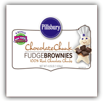 Pillsbury Chocolate Chunk Fudge Brownies Calories