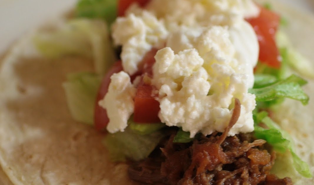 Kait's Plate Slow Cooker Beef Tacos with Queso Fresco
