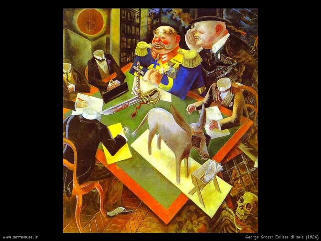 George Grosz Eclipse Di il Sole Vintage Stampa George Grosz Eclipse Di il Sole Vintage Stampa