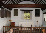 Inside Patrishow Church- the altar